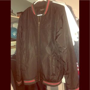 Gucci black bomber jacket